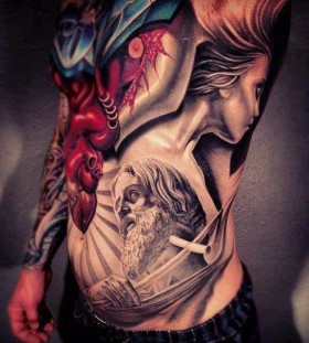 Awesome chest tattoo