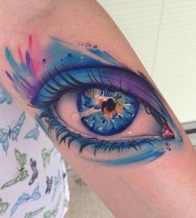 Blue eye tattoo