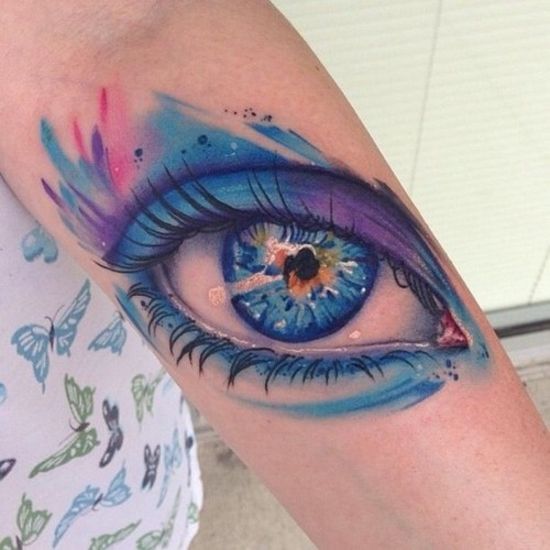 Blue eye tattoo