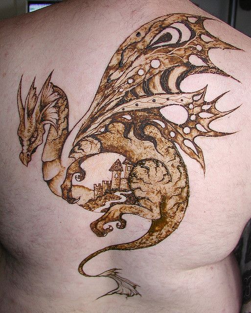 Dragon tattoo ground colors