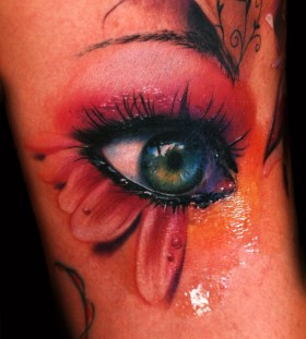 Eye tattoo by Jee Sayalero