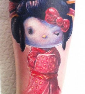 Geisha cartoon tattoos