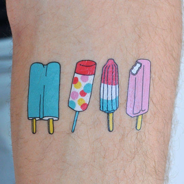 Ice cream tattoo