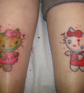 Kitty cartoon tattoos