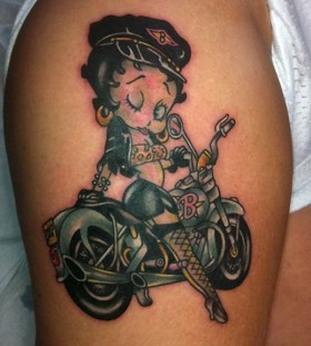 Lovely biker tattoo