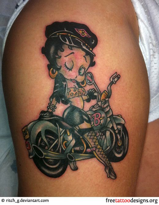 Lovely biker tattoo