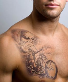 Lovely man biker tattoo