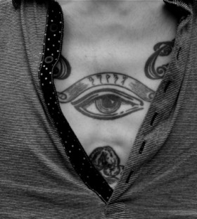Man eye tattoo