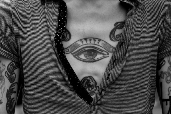 Man eye tattoo