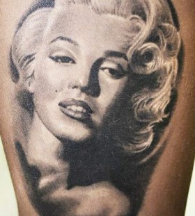 Marilyn Monroe tattoo by Zhivko Baychev