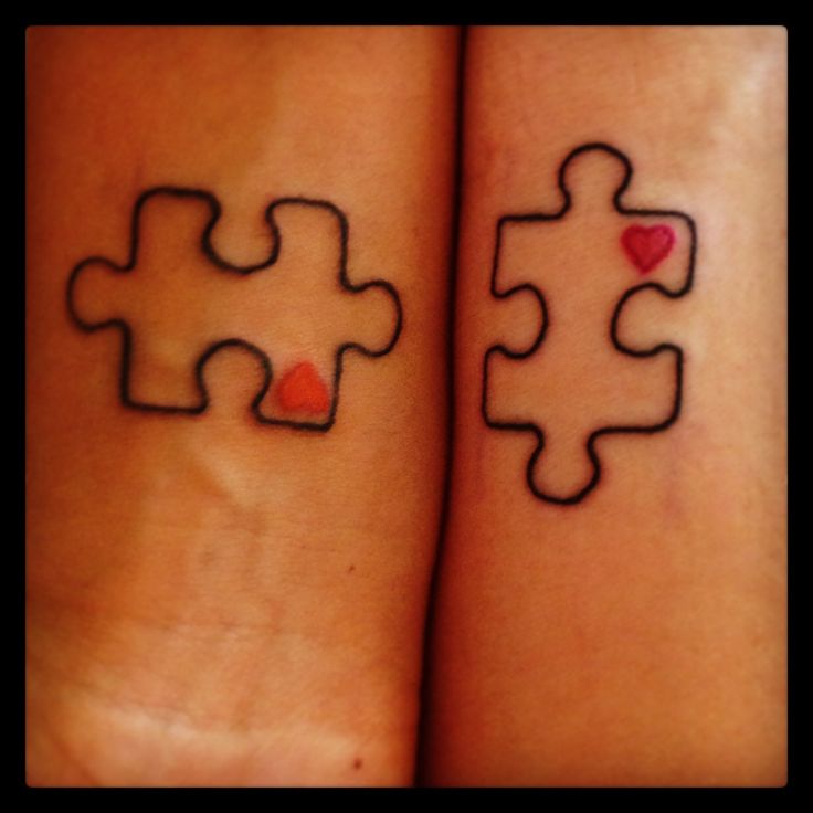 Simple puzzle tattoo