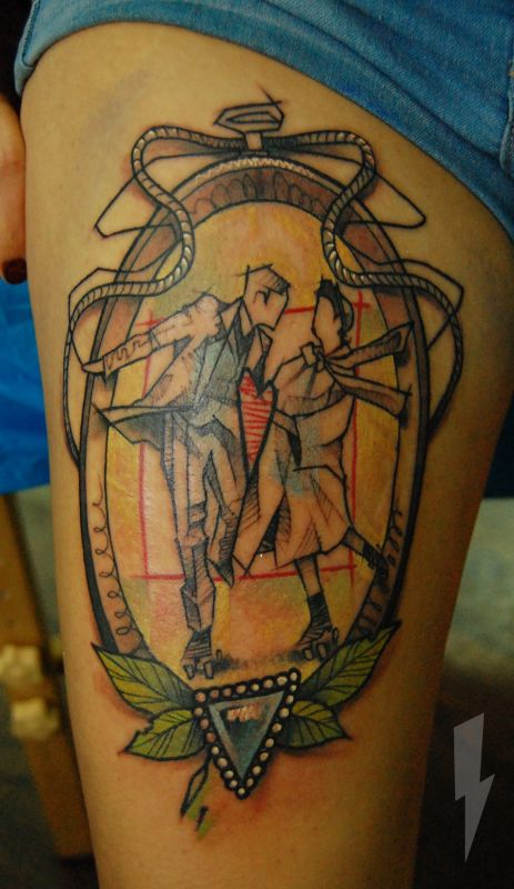 This-love-tattoo-by-Jukan-celebrates-realtionships-and-rollerskates