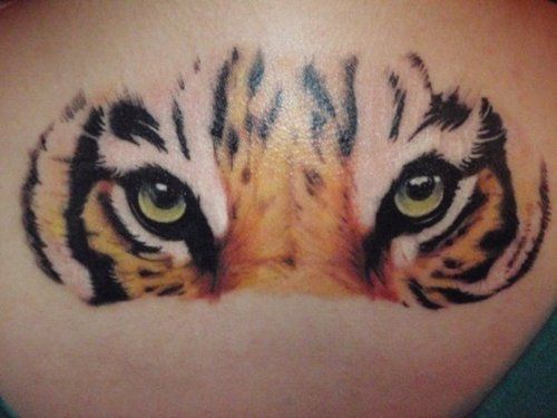 Tiger eye tattoo