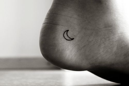 moon tattoo micro size