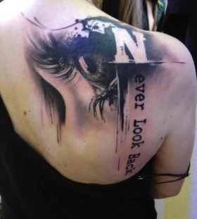 photorealistic tattoo never look back