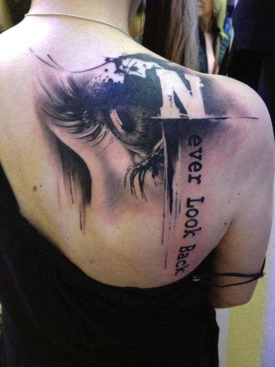 photorealistic tattoo never look back