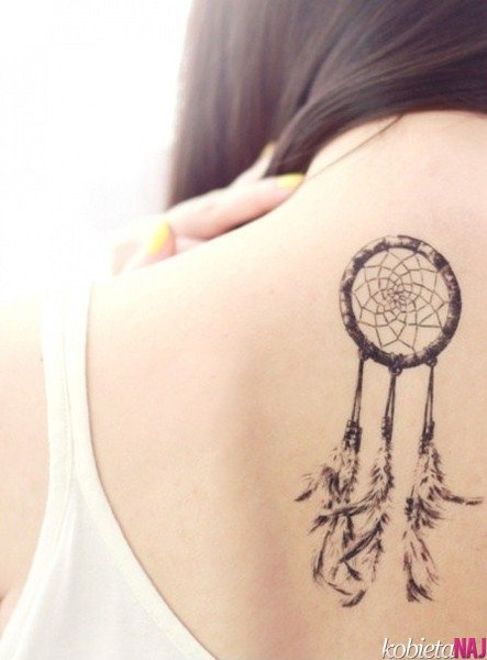 small Dreamcatcher Tattoo back hd