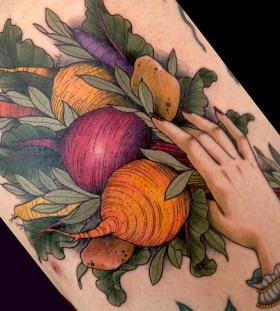 vegetable tattoo beatrot