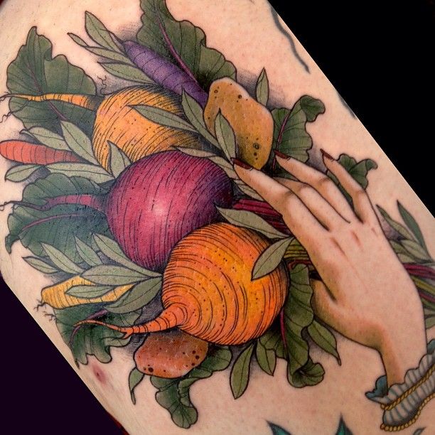 vegetable tattoo beatrot