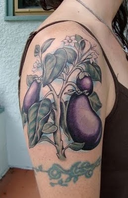 vegetable tattoo eggplant