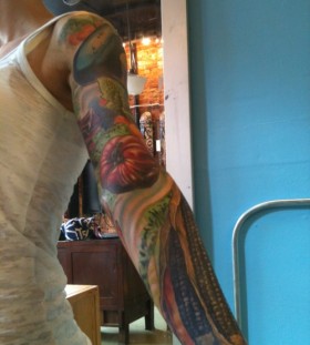 vegetable tattoo sleeve