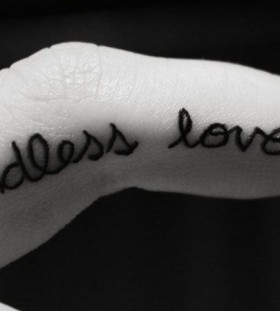 words on fingers endless love