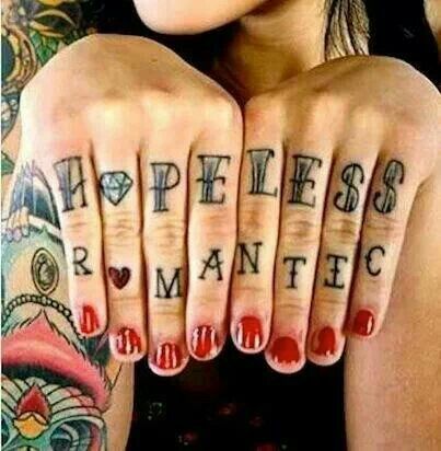 words on fingers hoppeless