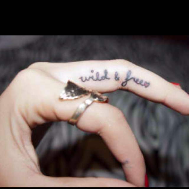 words on fingers wild