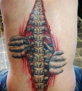 3D alien tatto