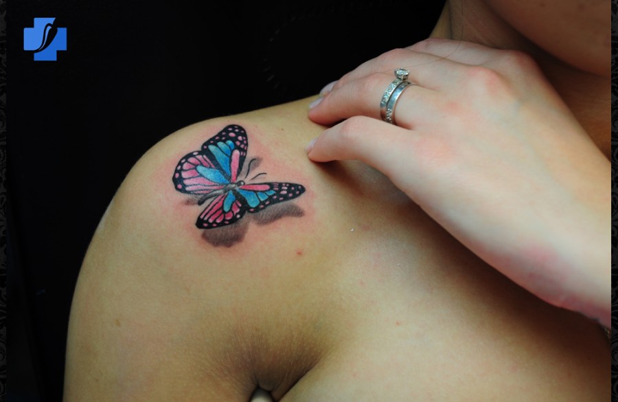 3d-Butterfly-Tattoos-on-Shoulder