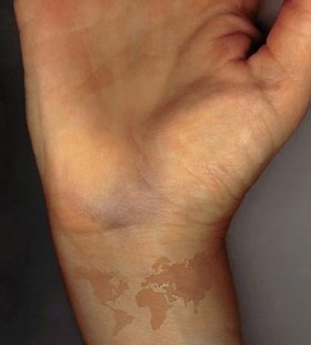 Amaizing map tattoo