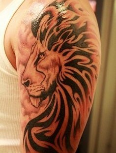 Amazing lion tattoo