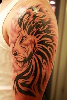 Amazing lion tattoo