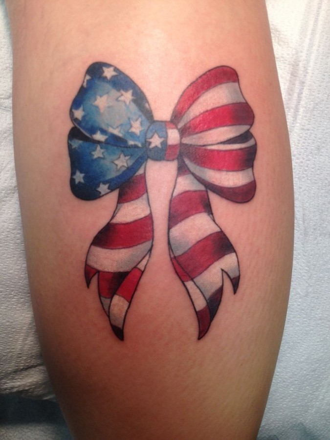 America bow tattoo