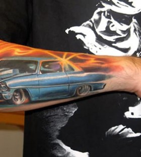 Awesome Cadilac tattoo