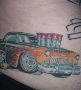 Awesome car tattoo