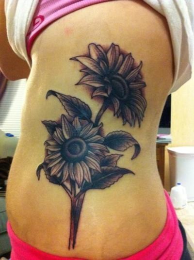 Awesome sunflower tattoo