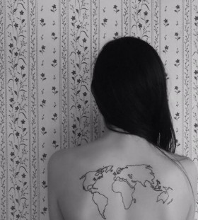 Back map tattoo