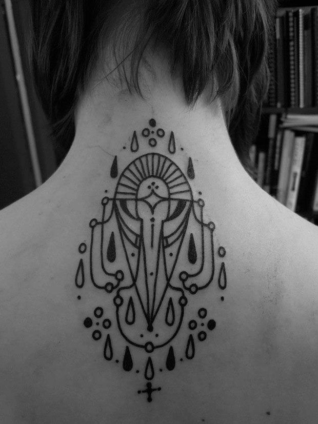 Back tattoo by Jean Philippe Burton