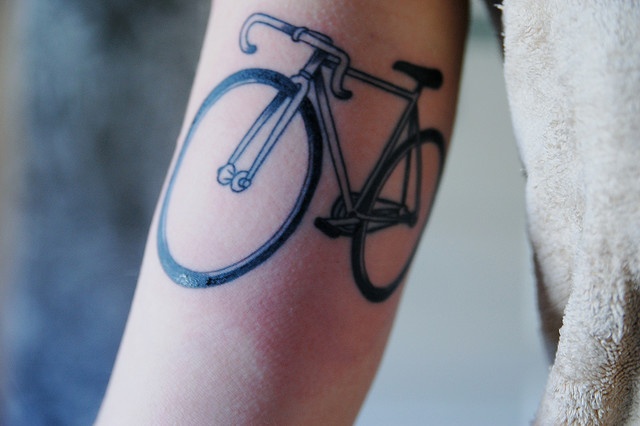 Beautiful bike tattoo