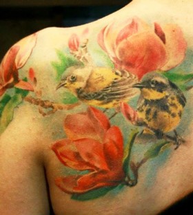 Bird tattoo by Mikky Volkova