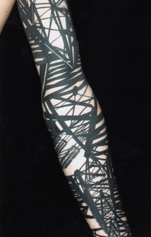 Black buildings architecture tattoos