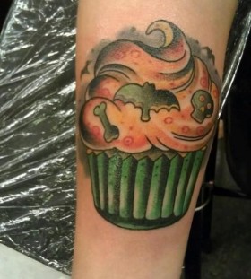 Cake and halloween tatoo