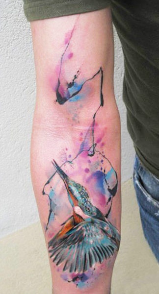 Colorful hand Ondrash Tattoo