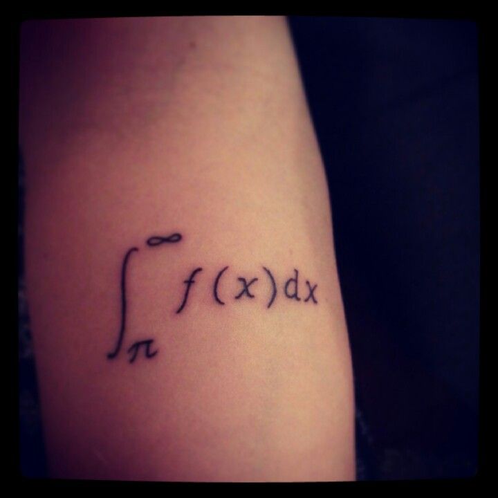 Cool integrals math tattoos
