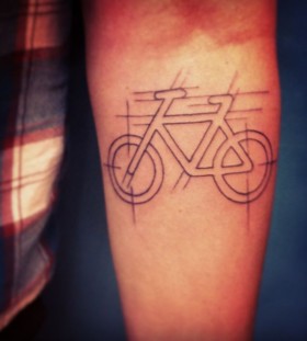Cute bike tattoo