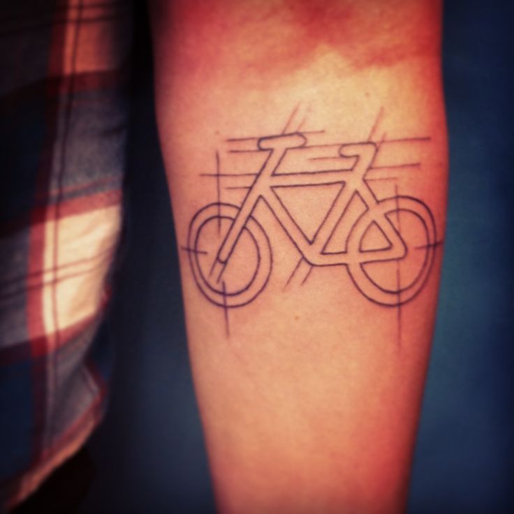 Cute bike tattoo