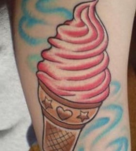 Delicious ice cream tattoo