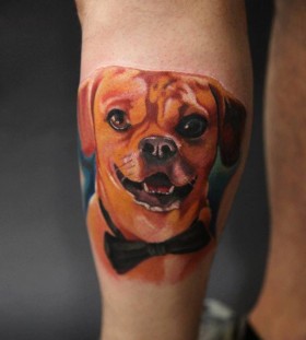 Dog tattoo by Art Junkies