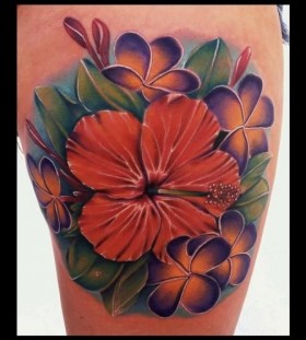 Flower tattoo by Art Junkies